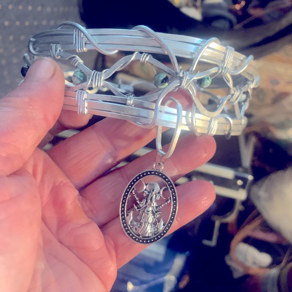 Wire wrapped necklace